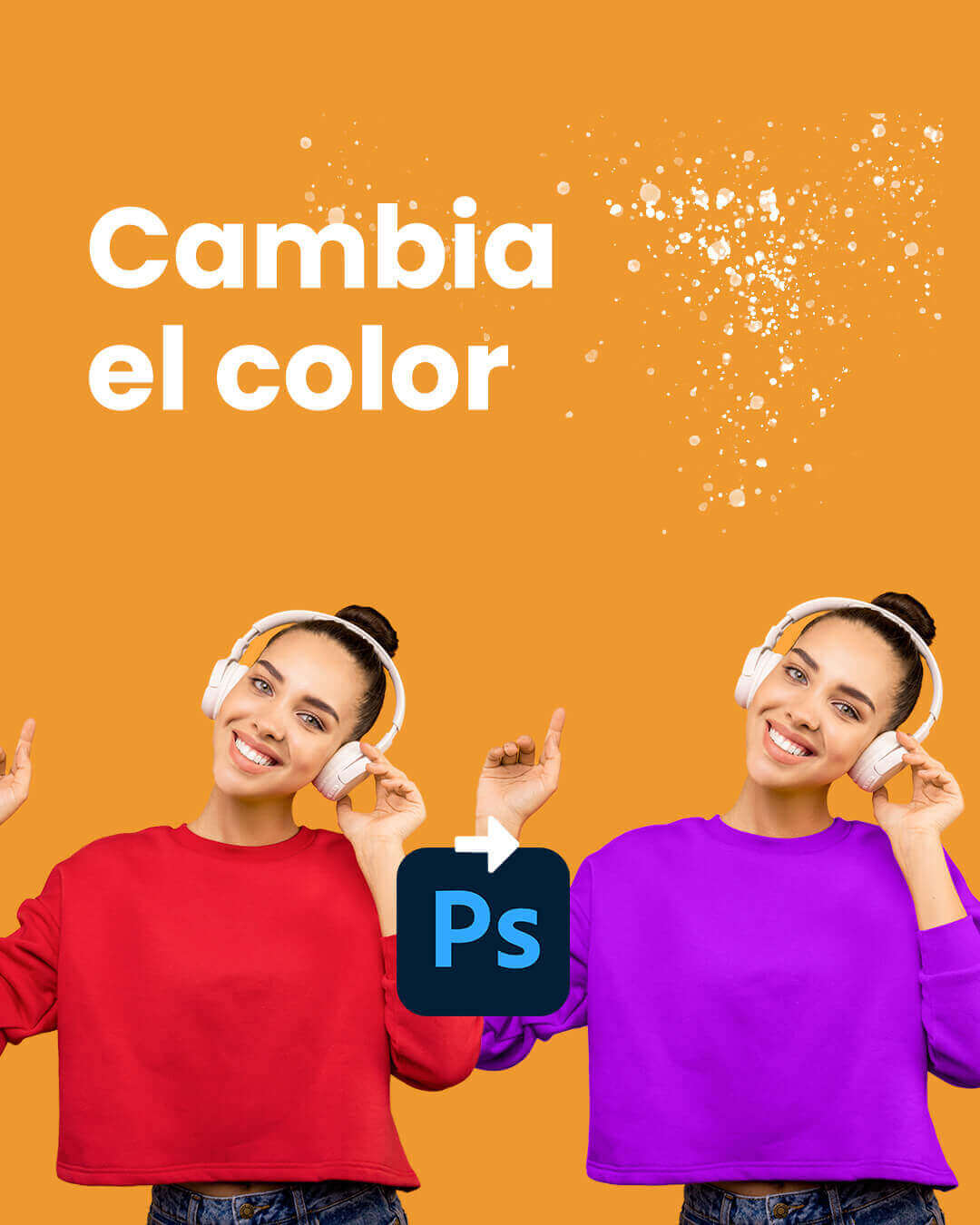 Cómo cambiar el color de la ropa y muebles en Photoshop? (Muy fácil)