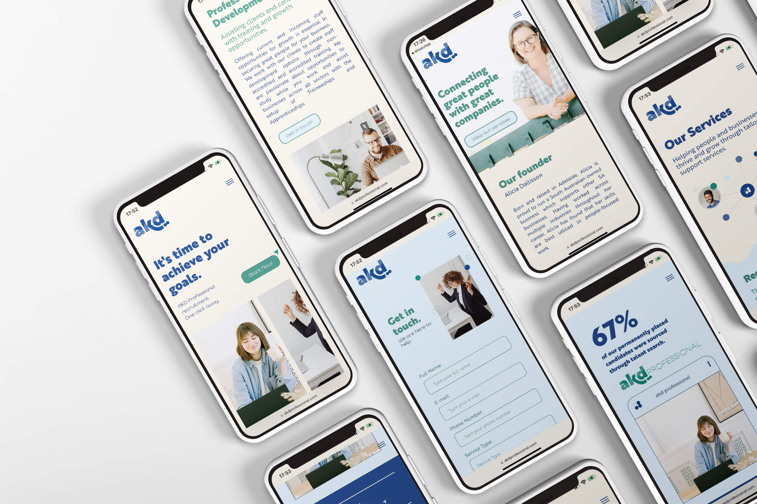 AKD Professional mobile optimised website